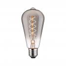 PAULMANN - LED Крушка  29243  Rustic Shine Standard 230V LED bulb ⚡ E27 ⚡ filament in S-shape ⚡ 170lm ⚡ 4.2W ⚡ 1800K dimmable ✴ Опушен