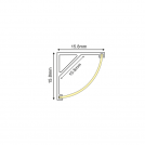 ACA LIGHTING - CORN Black profile with opal diffuser 2m P161U100MB (3)
