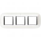 BTICINO - HB4802M3HD Elliptical cover plate 3х2 modules - white