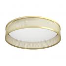 EGLO - LED Плафон LUPPINERIA Ø:385mm 20W 2400lm 3000K месинг/бял - 900796