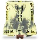 WAGO - Terminal YELLOW/GRAY 95mm2 SCREWLESS with ground connection to base series TOPJOB® S  285-191