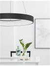 NOVA LUCE - pendant luminaire  RANDO THIN 9453453 LED 50W, 3250Lm, 3000K, IP20 D: 60 H: 120 cm