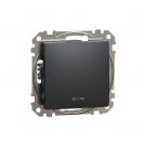 SCHNEIDER ELECTRIC - SDD114166L Sedna Design & Elements - Two Way switch blue indicator light - 16AX 250V without frame antracite