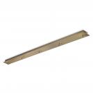 IDEAL LUX - ceiling cup 285719 ROSONE LINEARE 5 LUCI OTTONE BRUNITO
