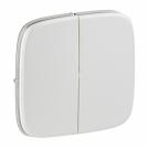 LEGRAND - 7 550 29 Cover plate Valena Allure - 2-gang switch/push-button - pearl