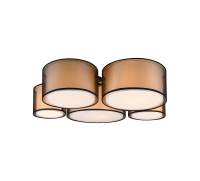 TRIO - плафон BURTON 611400532 E27, 5x40W