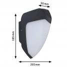 PAULMANN - LED Влагозащитен аплик   94516  LED outdoor wall light Smart Home Zigbee 3.0 Ikosea insect-friendly IP44 50x203mm Tunable Warm (4)