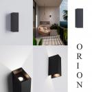 NOVA LUCE - Moisture-proof wall light  L:,8 W:4.5, H:16 cm.   9030934   ORION ⚡ LED 4W ⚡ 161Lm ⚡3000K ⚡ 220-240V ⚡ IP54 ✴ Dark Anthracite