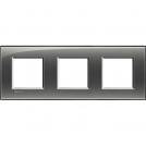 BTICINO - LNA4802M3KF Square cover plate 3х2modules -London fog-technopolymer