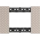BTICINO - KA4803MM cover plate Living Now  3 modules - optic