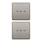 VIMAR - 2 buttons Flat w/o symbol lightable nick - 22751.11