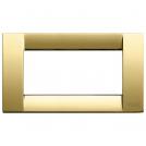 VIMAR - 16734.32 - Classica plate 4M metal polished gold