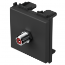 TEM - KM24SB Socket SAT individual 0db 2M, color Black matt, Modul