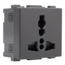 ELMARK - 27009 - UNIVERSAL SOCKET 13A ANTHRACITE LECCE 