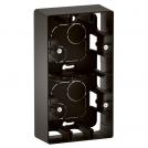 LEGRAND - Конзола двойна за открит монтаж Niloe New Черен NP162BK