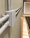 KOUVIDIS - Разклонителна кутия открит монтаж 67x67x38мм IP55 цвят Сив PC CONDUR  KD3013016 (1)