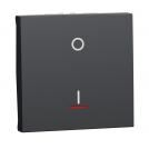 SCHNEIDER ELECTRIC - NU326254S New Unica - Two Pole switch with indication 16A 2 modules antracite