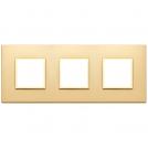 VIMAR - 21644.G10 - Plate 6M (2+2+2) 71mm satin gold