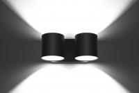 SOLLUX - wall  lamp   ORBIS 2 black SL.0660