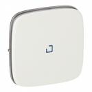 LEGRAND - 7 550 85 Cover plate Valena Allure -one/two-way switch/push-button -with blue lens -white