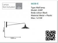TKLighting - АПЛИК JUMP 1XE27 ЧЕРЕН 1x15W 6638 (1)