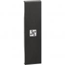 BTICINO - KG01RN Lightable covers with fan symbol - 1 module, Black