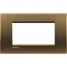 BTICINO - LNA4804BZ Square cover plate 4 modules - bronze polished