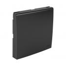 EFAPEL - Face plate for Outlet with lid SCHUKO IP44 BLACK 90634 TPM LOGUS 90