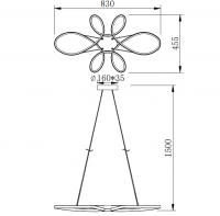 TRIO - Пендел FLY – 345619132 32W · 1x 3900lm, 3000K черен (7)