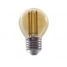 ACA LIGHTING - LED крушка кехлибар димираща топка FILAMENT E27 6W 2700K 700lm ALIN6WWDIMAM