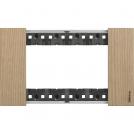 BTICINO - KA4804LM 4 modules Living Now Plate - oak - material: wood