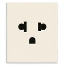 VIMAR - SICURY 2P+E 16 A 250 V~ socket outlet, polarised Euro-American standard, canvas - 2 modules 30248.C