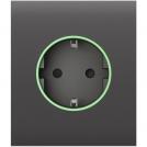 AJAX - Front panel for central Schuko socket, gray, CenterCover 89091.162.GR