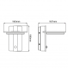 ACA LIGHTING - Wall garden luminaire with a sensor VALLE IP54 LG8205GPIR (2)