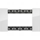 BTICINO - KA4804DW 4 modules Living Now Plate - ice - material: tecno polymer