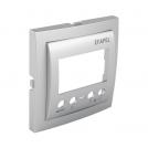 EFAPEL - Face plate for Programable chronothermostat ALUMINIUM 90748 TAL LOGUS 90