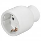 LEGRAND - 0 501 89 2P+E extension - 16 A - German standard - plastic straight outlet - white - gencod (1)