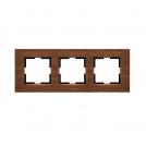 PANASONIC - 3gang Frame Wooden Wallnut WKTF08033WW