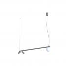 NOWODVORSKI - Линеен пендел  11471  FOURTY III ⚡ 2хGU10 R35 10W only LED ⚡ 1хG9 10W only LED ⚡ 220-230V ✴ Тъмно сив