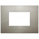 VIMAR - 19653.08 - Classic plate 3M metal brushed inox
