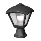 FUMAGALLI - Floor lamp Body colour: Black + Clear Diffuser 96DARIO250MF/BL