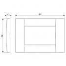 VIMAR - 16733.24 - IDEA Classic Рамка 3М италиански стандарт Metallized titanium (1)
