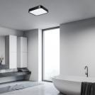 RABALUX - Moisture-proof LED ceiling light  SAMIRA square 48W 3100lm 4000K IP44 black 71256 (2)