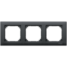 SCHNEIDER ELECTRIC - MTN486314 M-PLAN frame, 3-gang, anthracite