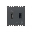 VIMAR - 20295.AC - A+C-USB supply unit 5V 3A 2M grey