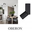 NOVA LUCE - Spotlight Ø:6, H:18 cm. 9114402 OBERON ⚡ Bridgelux LED ⚡ 11W/300mA ⚡ 938Lm ⚡ 3000K ⚡ CRI>90 ⚡ UGR<19 ⚡ ∢30°⚡ 220V ⚡ IP20 ✴ Black
