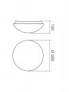 SMARTER - ceiling luminaire IBIS 01-399 E27, 2 x max. 52W, IP44 (1)