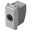 TEM - KM12ES Socket TV transitional 10db 1M, color Silver matt, Modul