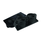 MOREK - MC2 IP55 RAL 9005 black Splitting multigate UL94V-0 MBA4N28B11