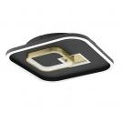 EGLO - LED Плафон TIRIOLO 380X380mm 16,2W 2100lm 4000K черно/златно - 901245